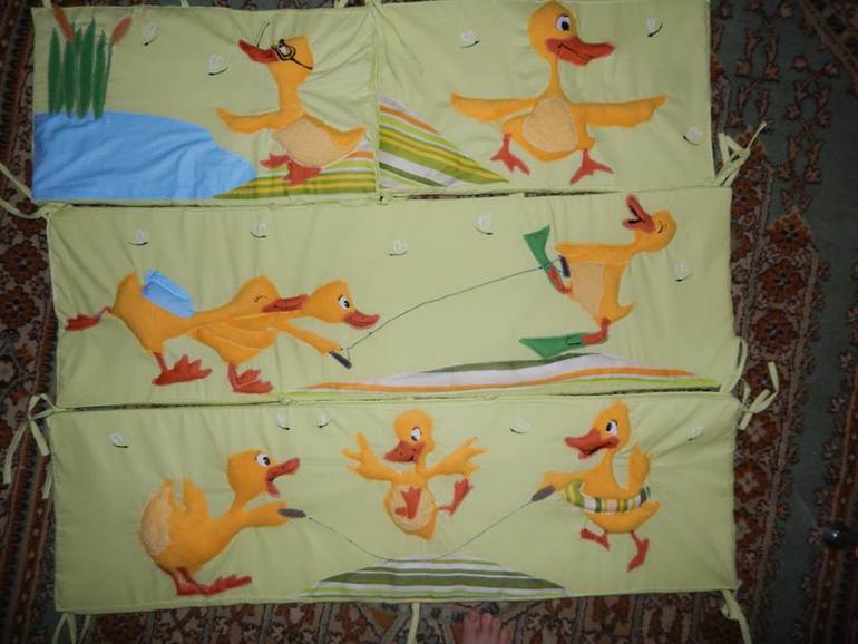 борта для детских кроваток ручной работы!!!