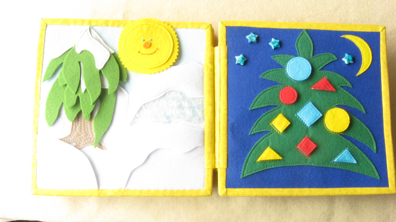 Развивающая книжка "Времена года" (второй вариант)