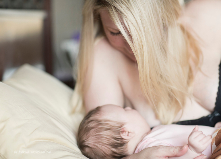 Таня, Саша, Денис и малышка Лерочка