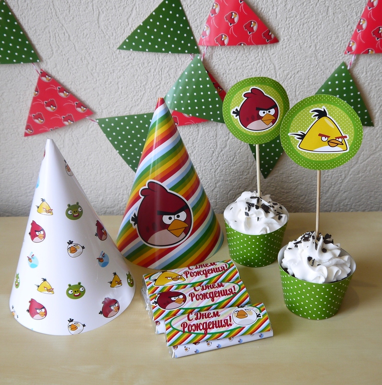 Декор дня рождения Angry Birds