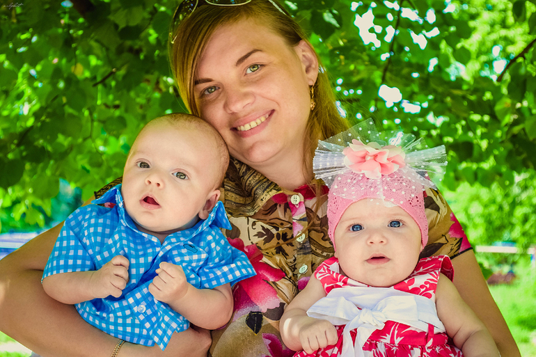 Покрестили малышастиков))