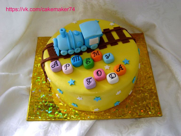 торт паровозик