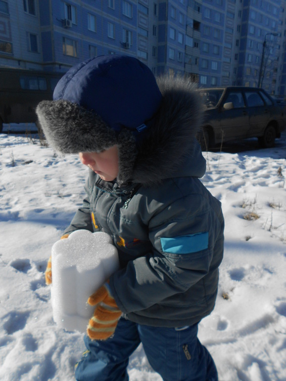 песочница зимой )