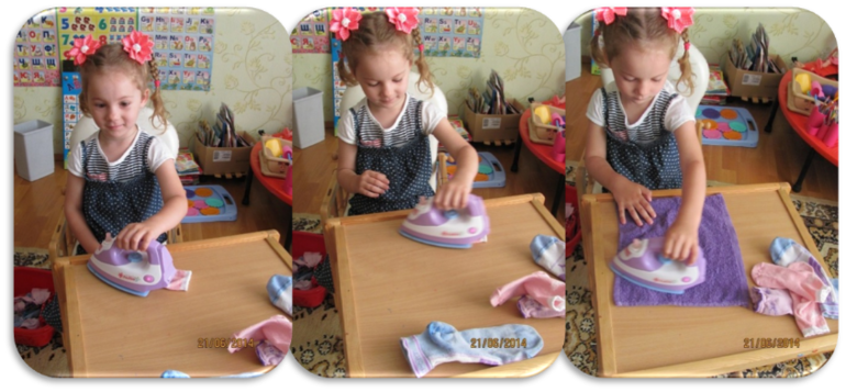 Отчет  по занятию  "Одежда-обувь" (Шичида для самых маленьких)