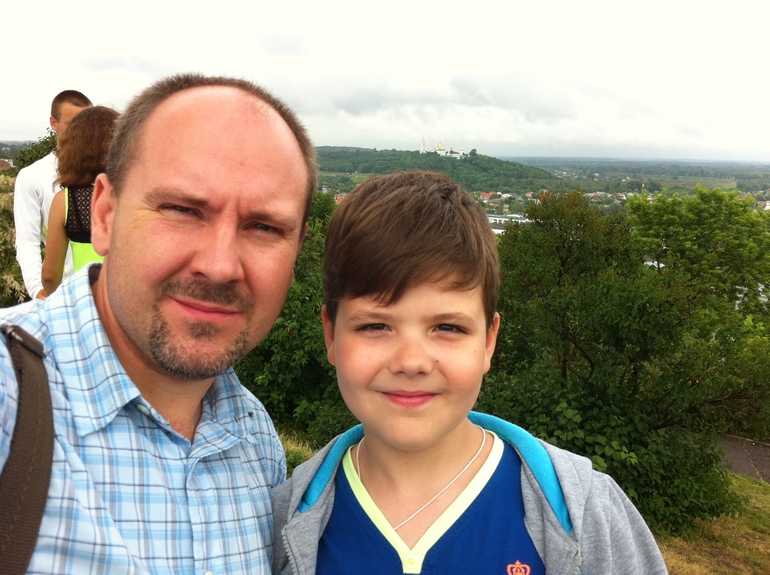 Я и мой сын.  Он вдохновляет меня и окрыляет!