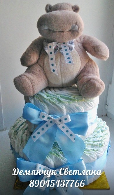 Торт из подгузников.