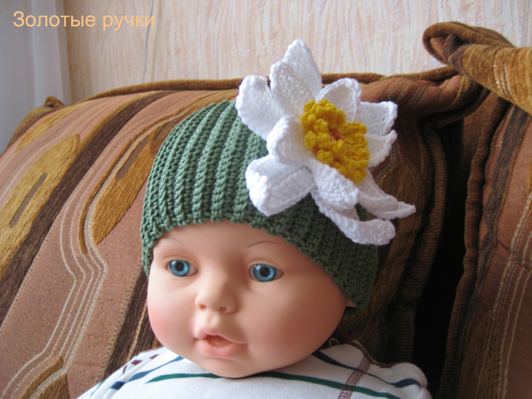 Летняя повязка для девочки "Лилия"