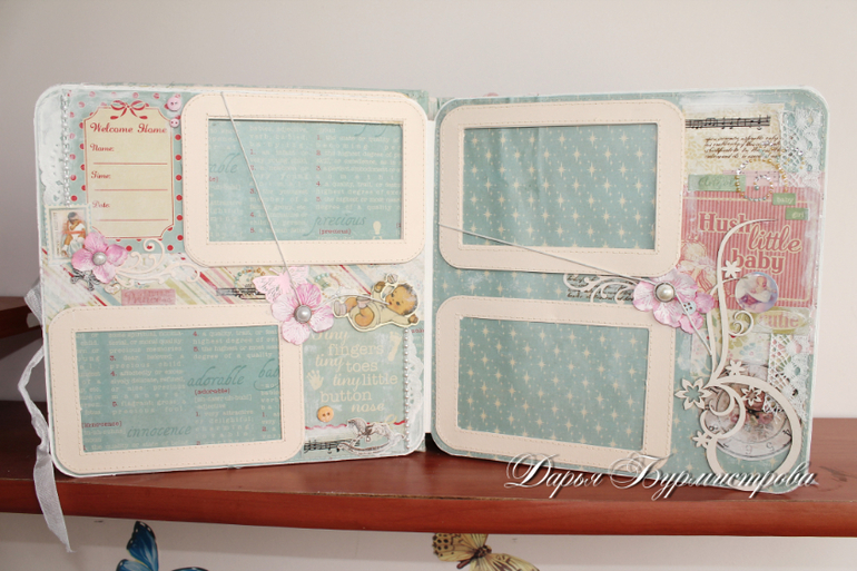 Шебби-альбомчик для малышки