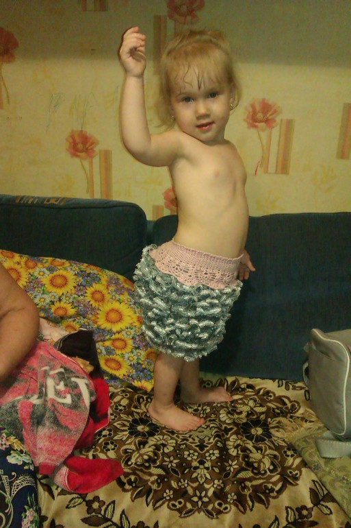 Юбочка из кружева крючком