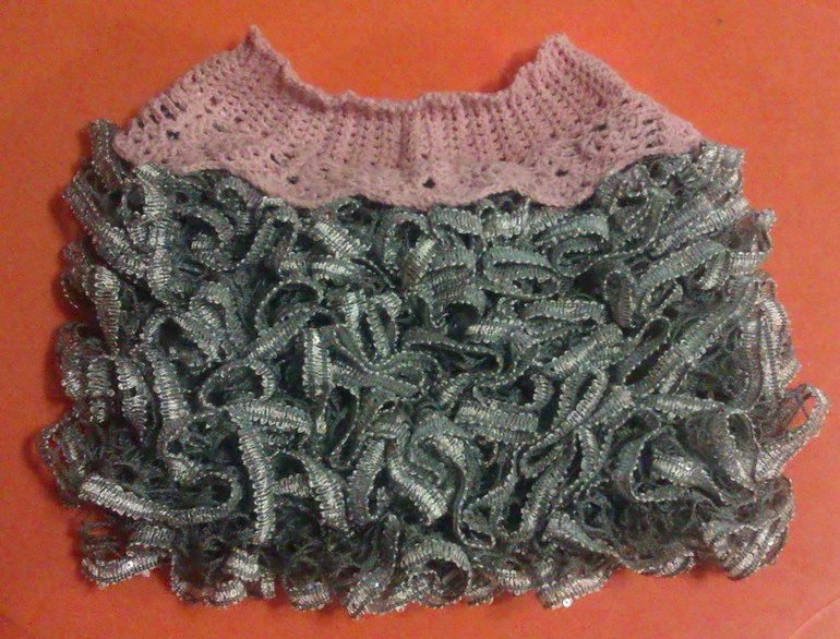 Юбочка из кружева крючком