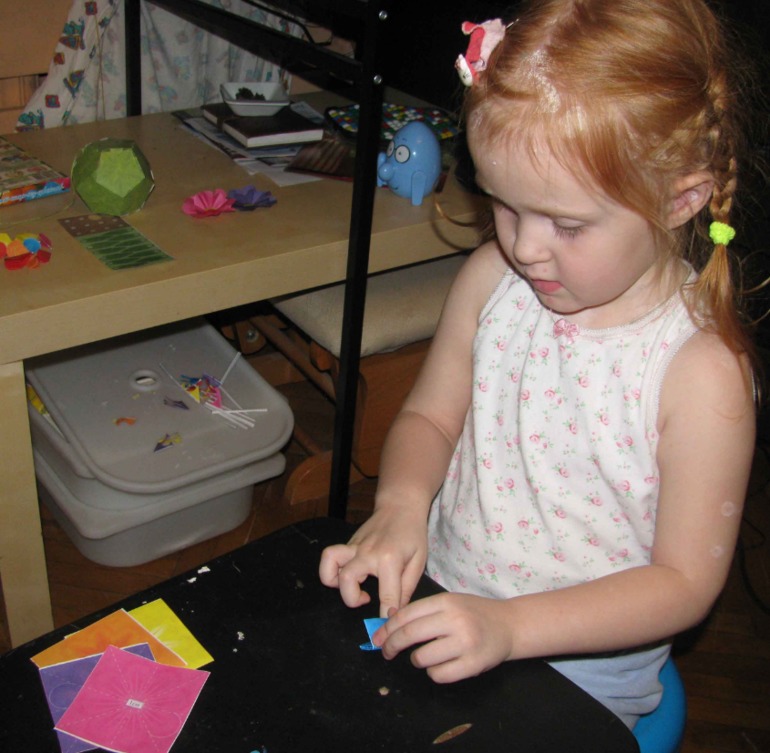 и мы на больничном увлекались аппликацией