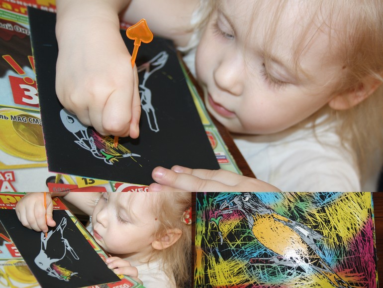 Пробуем театр теней. "Три медведя".