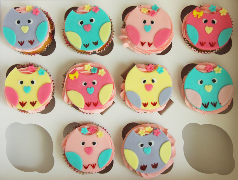 Капкейки пиратские, корпоративные и с совушками