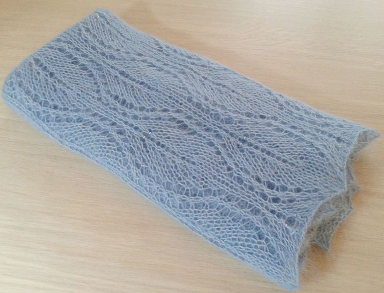 Палантин "Небо февраля"