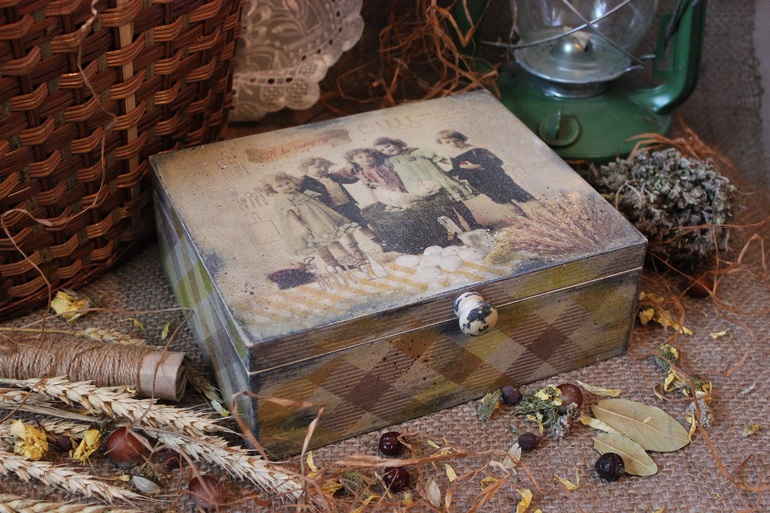 Шкатулка "Соломенная пасха"