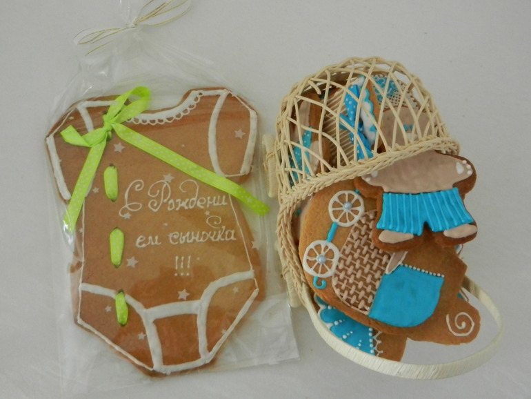 Печенье на рождение мальчика