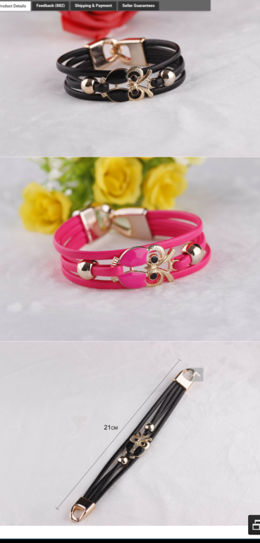 яркие браслеты с совушками, цена 75 руб!