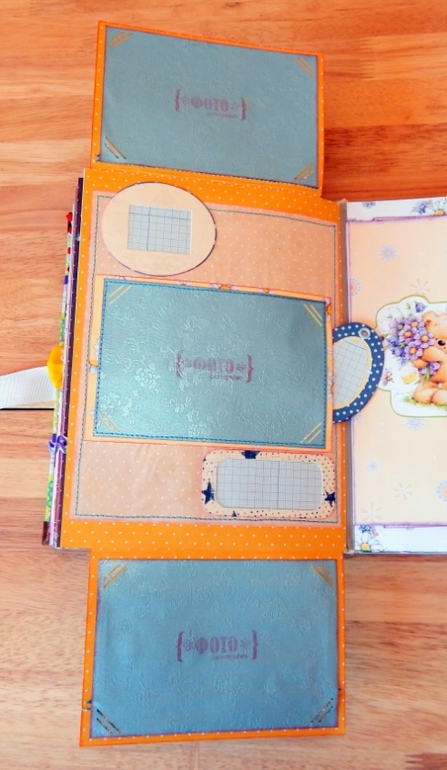 Скрап-альбом "Мой первый год" для маленького мальчика