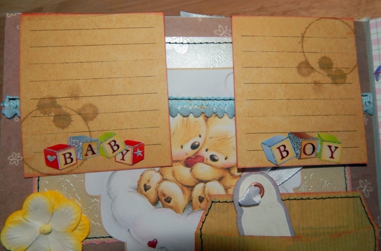 Скрап-альбом "Мой первый год" для маленького мальчика