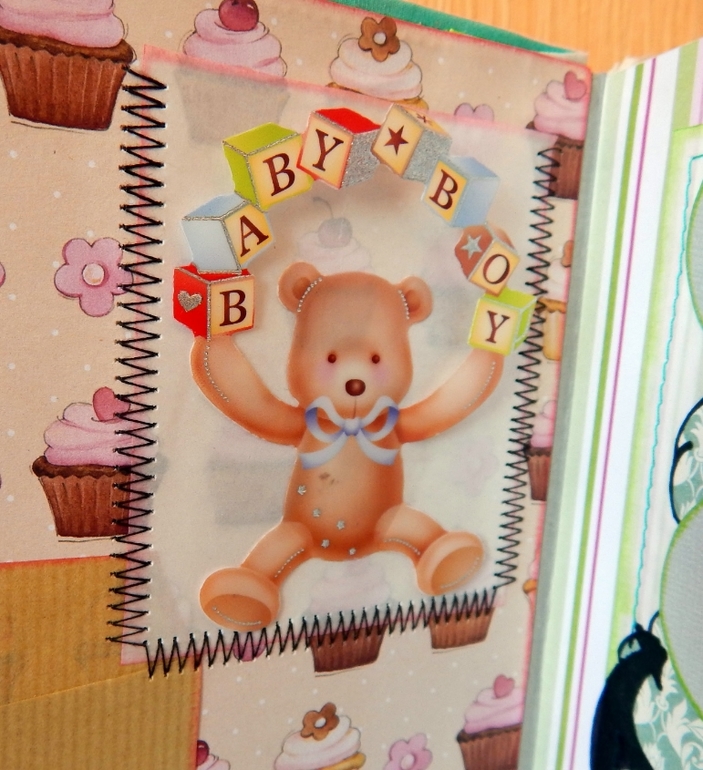 Скрап-альбом "Мой первый год" для маленького мальчика