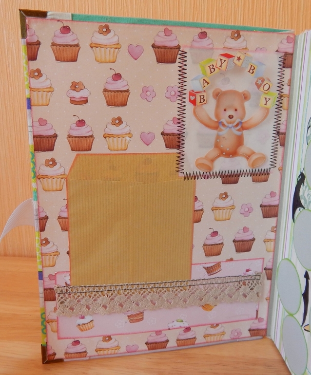 Скрап-альбом "Мой первый год" для маленького мальчика