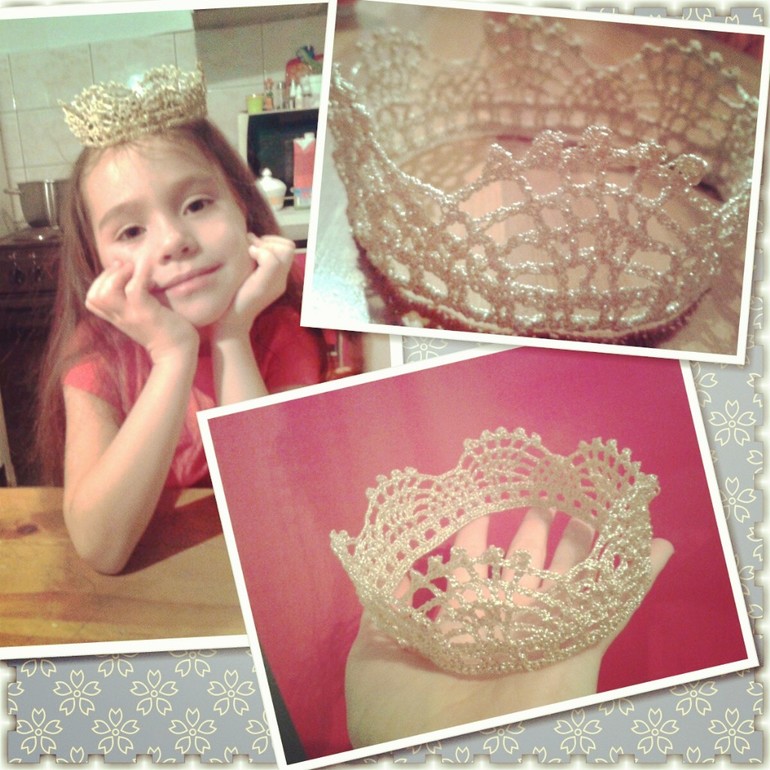 корона для новорожденной принцессы (для фотосессии)