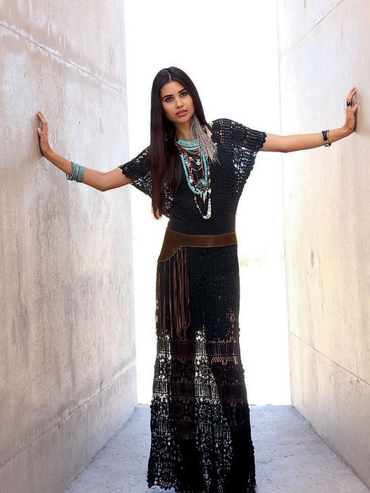 ВЯЗАНОЕ КРЮЧКОМ ПЛАТЬЕ FREE PEOPLE