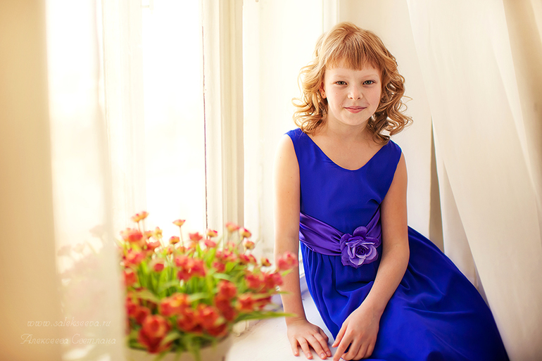 Мама и дочка. Весна