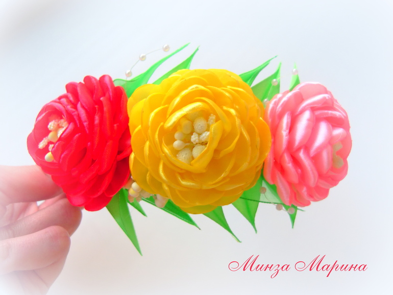 Ободочек с цветочками