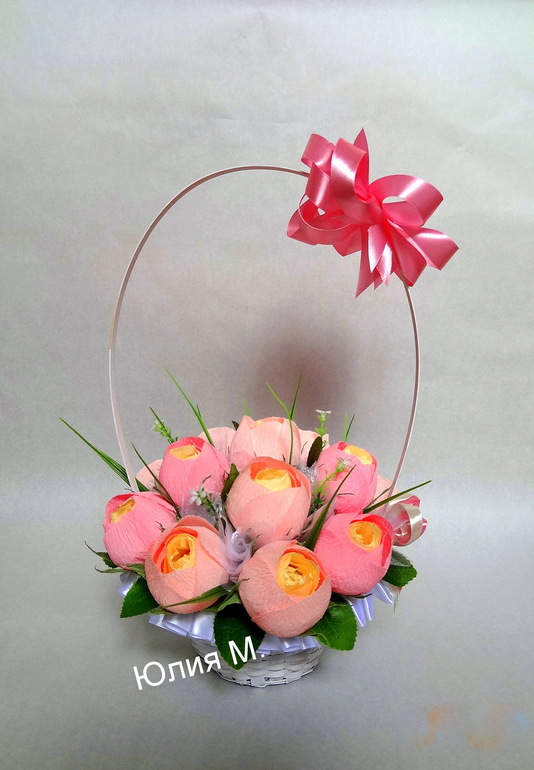 Английские розы и ручной букет.