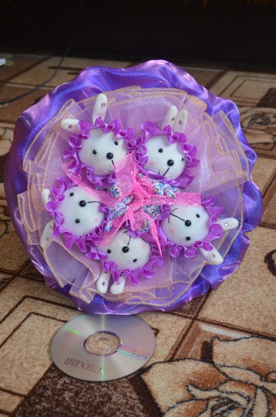 Букеты из мягких игрушек в наличии и под заказ