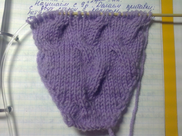 МК шапочка из кос