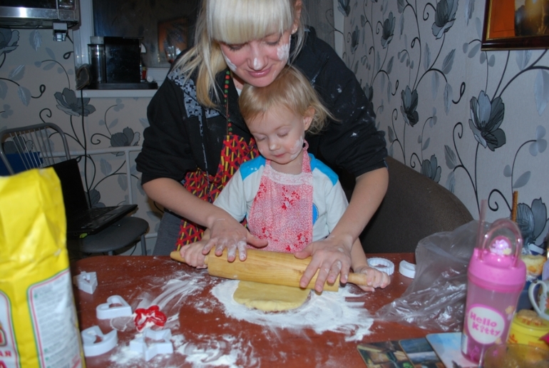 А мы пекли печенье)