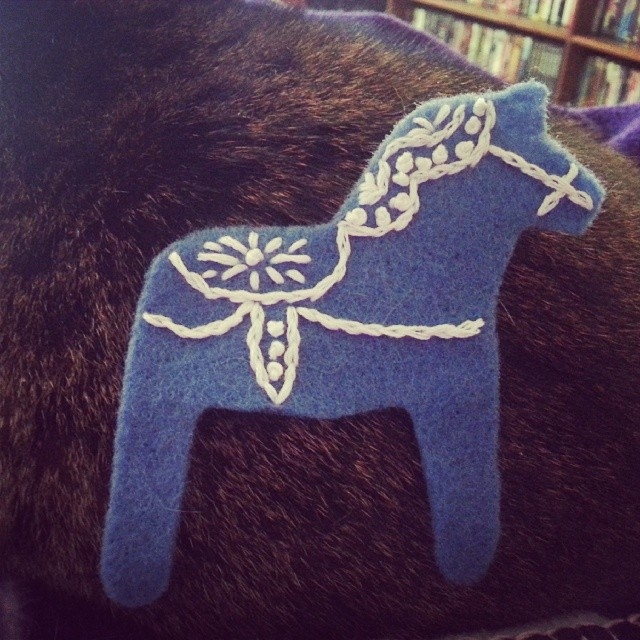 Про символ года. Скандинавская лошадка Dala Horse