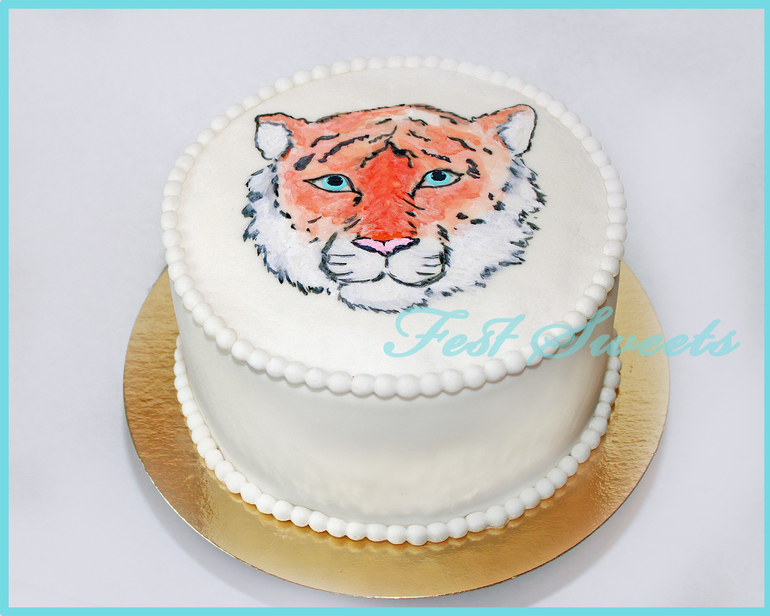 Торт с тигром