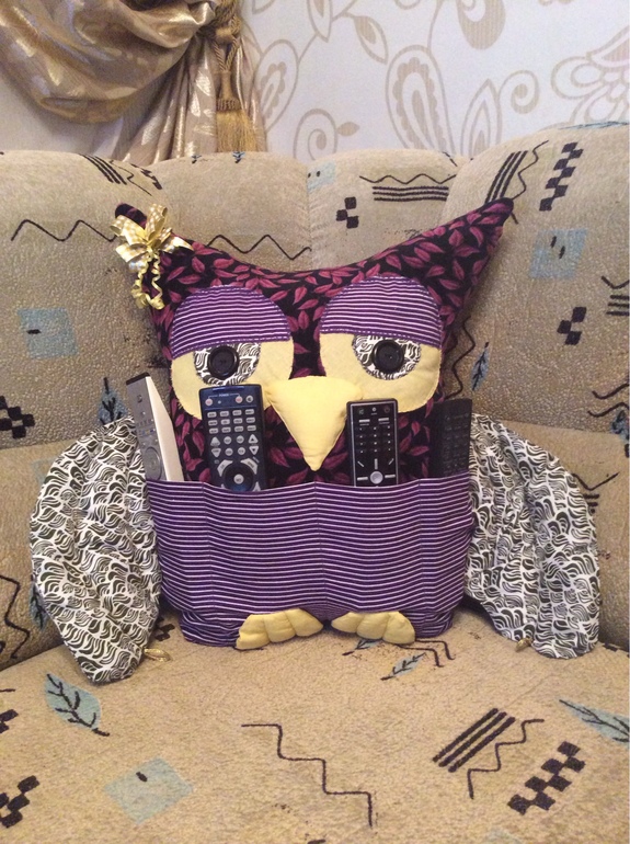 Подушка-Сова для пультов