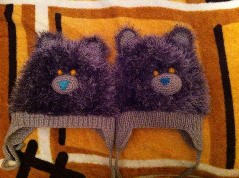 Шапочки для близнецов