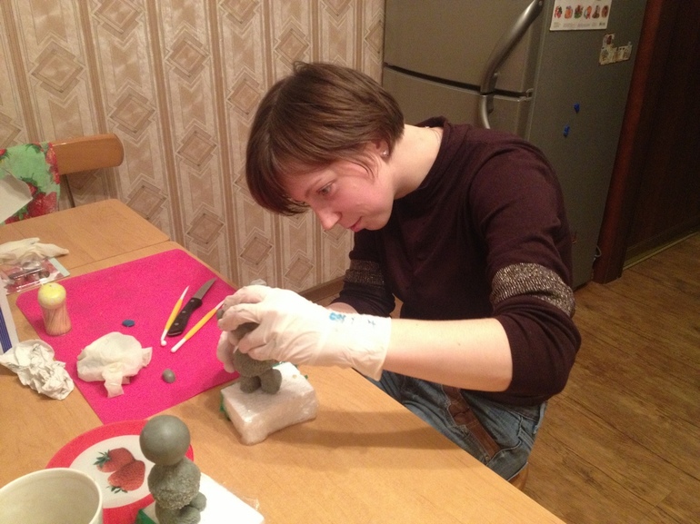 свадебный для подруги или как мы лепили медведей