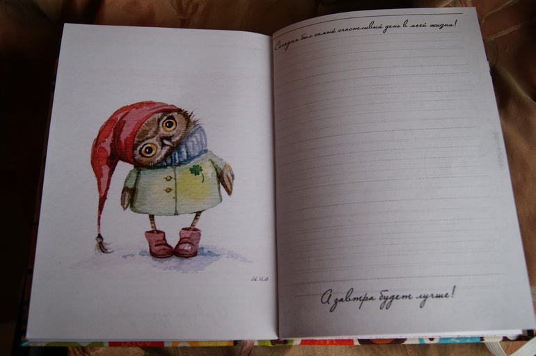 Блокнот с совами.