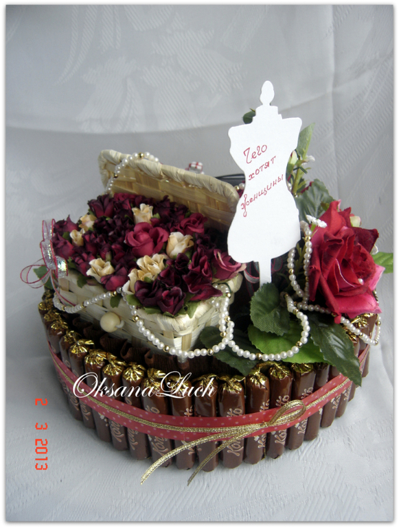 Торт конфетный "Чего хотят женщины".