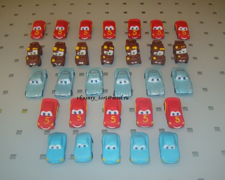 Капкейки с тачками