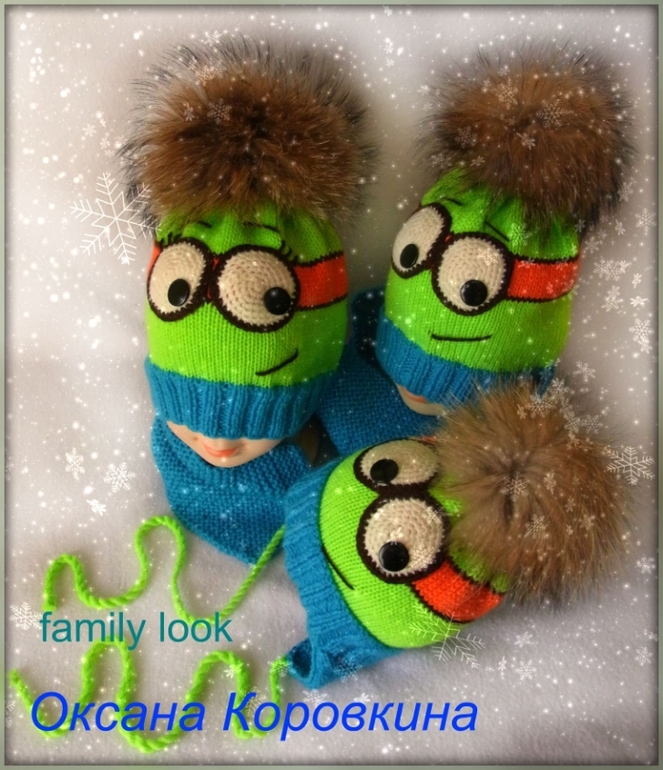 2 комплекта в стиле family look)креативим)