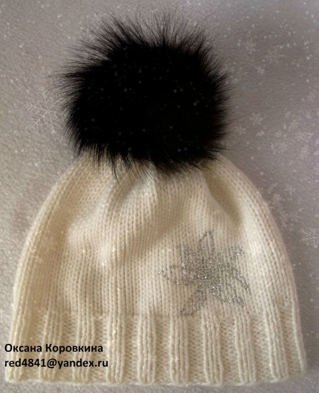 шапочка для мамы )вторая на заказ)