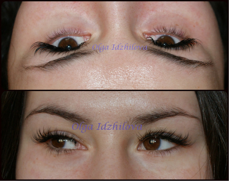 Наращивание ресничек