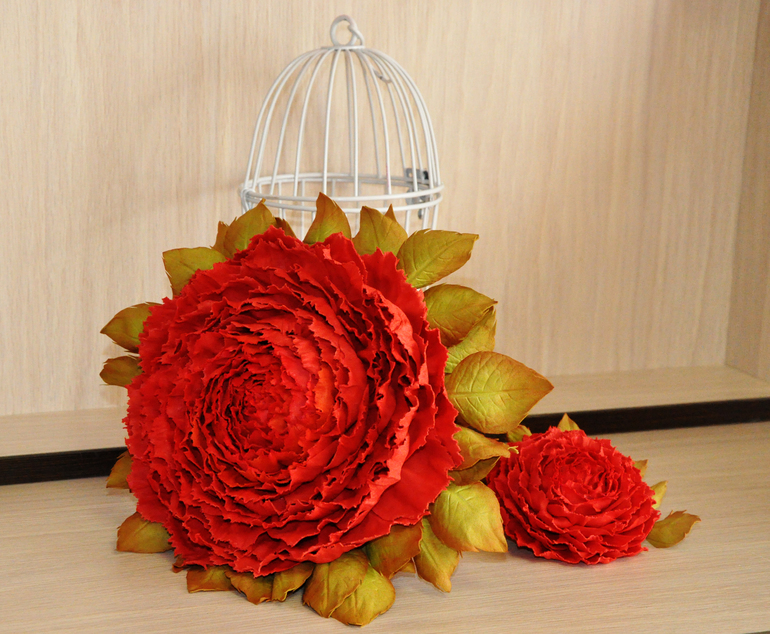 Розамелия из фоамирана