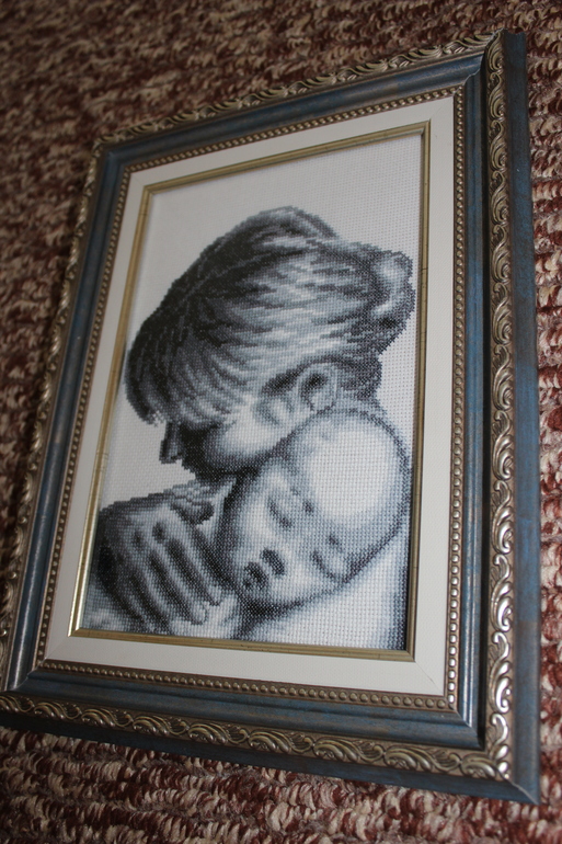 Первые работы из багетки