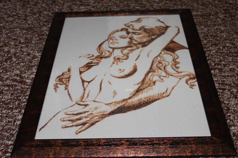 Первые работы из багетки