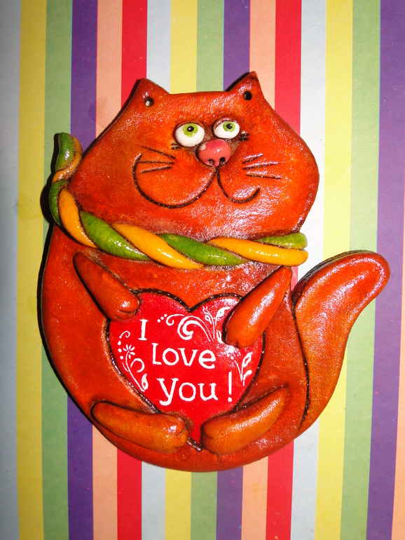 рыбка и влюбленный кот