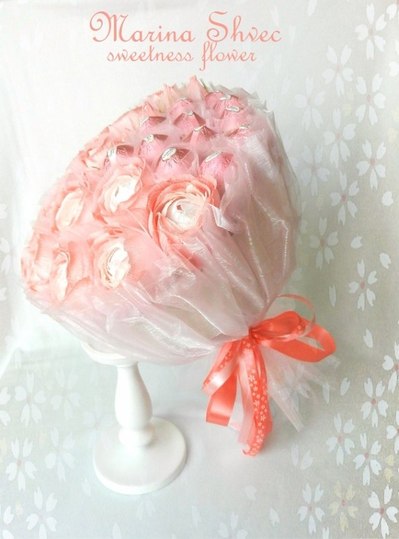 Букетик из конфет "Ванильное небо"