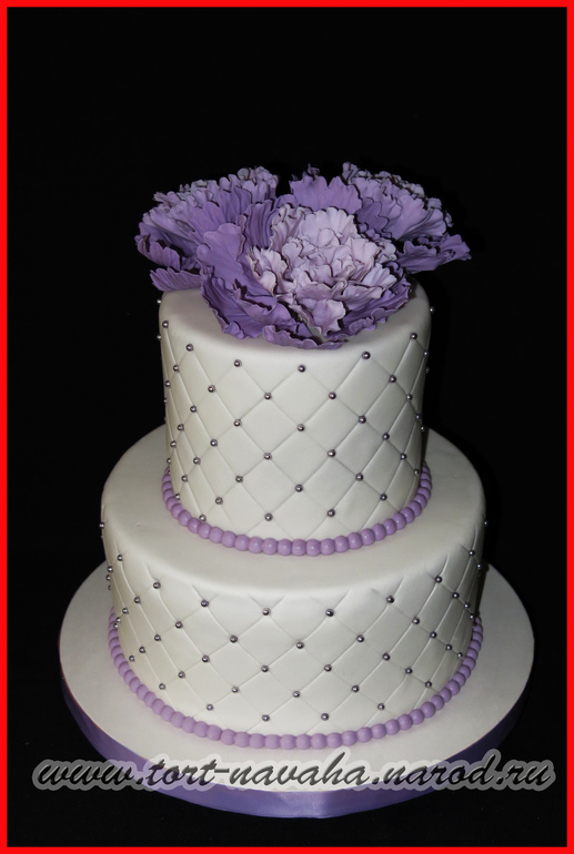 Свадебные торты с пионами